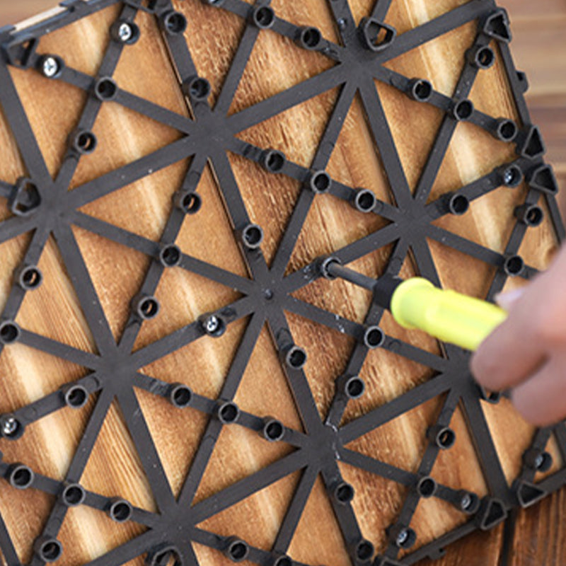 Avtoit | Parquet Pine Floor Tile Waterproof Click Lock Traditional Wood Floor for Living Room
