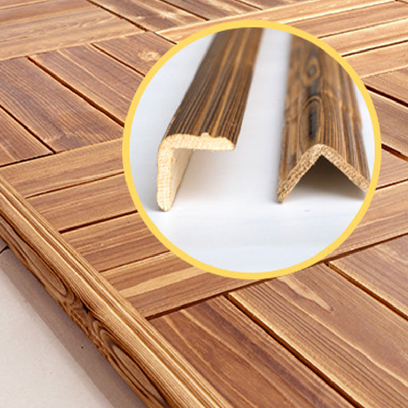 Avtoit | Parquet Pine Floor Tile Waterproof Click Lock Traditional Wood Floor for Living Room