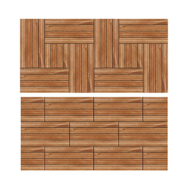 Avtoit | Parquet Pine Floor Tile Waterproof Click Lock Traditional Hardwood Floor for Living Room