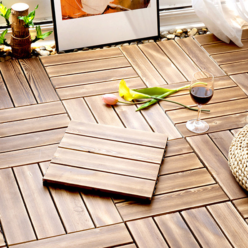 Avtoit | Pine Floor Tile Water Resistant Click-Lock Traditional Wood Floor for Living Room