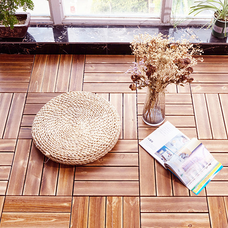 Avtoit | Pine Floor Tile Water Resistant Click-Lock Traditional Wood Floor for Living Room