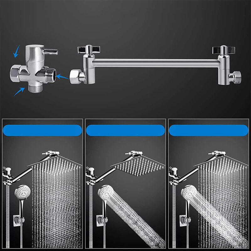 Avtoit | Modern shower combination spray 5 setting patterns handheld shower head with large shower head