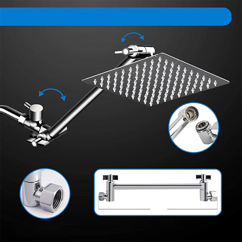 Avtoit | Modern shower combination spray 5 setting patterns handheld shower head with large shower head