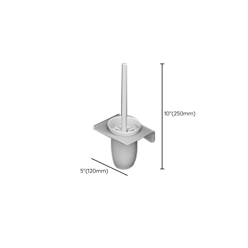 Avtoit | White contemporary bathroom accessory set stainless steel aluminum bathroom set