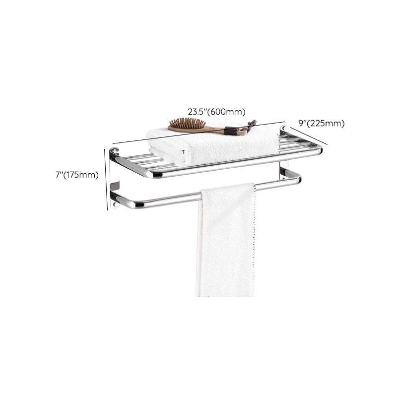 Avtoit | Modern Bathroom Set with Bathroom Shelf/Towel Bar Polished Chrome Bathroom Accessory Set