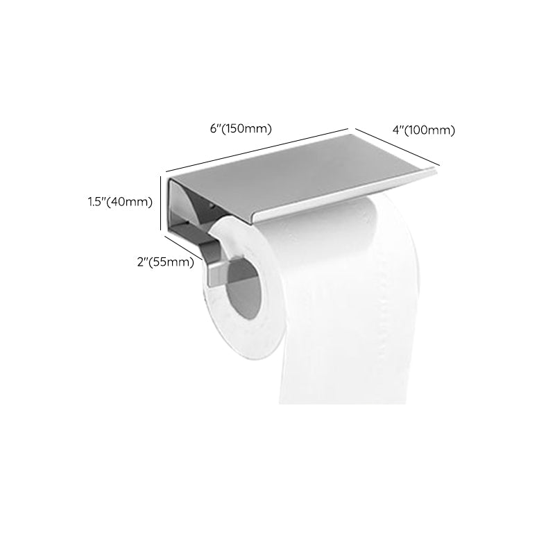 Avtoit | Modern Bathroom Set with Bathroom Shelf/Towel Bar Polished Chrome Bathroom Accessory Set