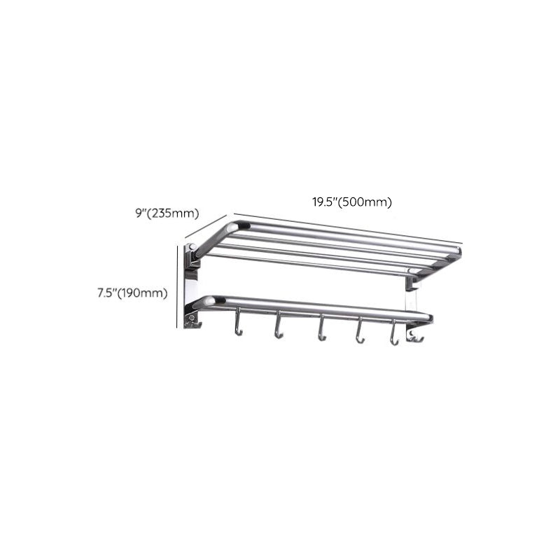 Avtoit | Modern Bathroom Set with Bathroom Shelf/Towel Bar Polished Chrome Bathroom Accessory Set
