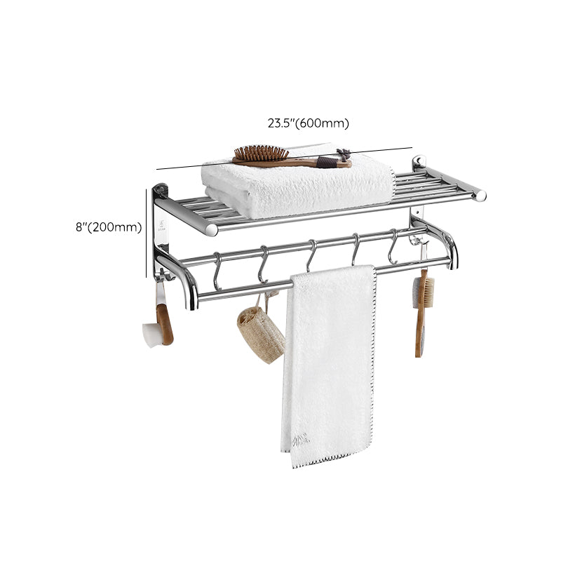 Avtoit | Modern Bathroom Set with Bathroom Shelf/Towel Bar Polished Chrome Bathroom Accessory Set