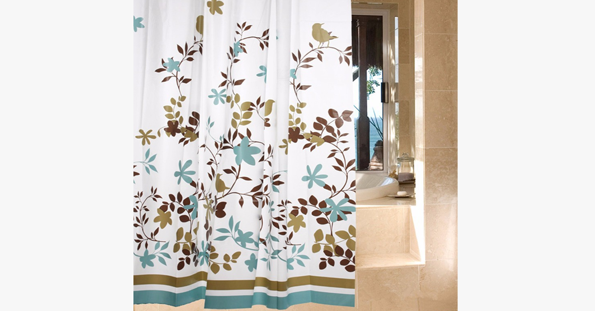 Avtoit | Waterproof Shower Curtain - Bird Design