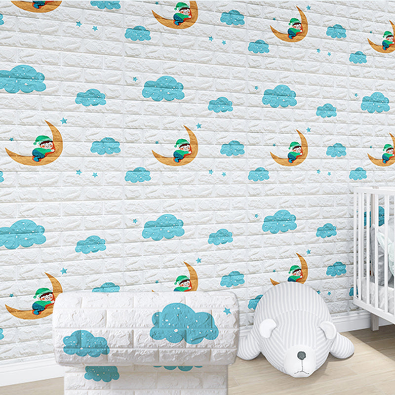 Avtoit | Modern Cartoon Wall Covering Peel and Stick Wall Ceiling for Bedroom
