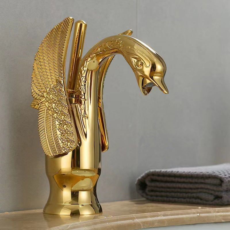Avtoit | Full brass bathroom basin faucet hot and cold water single handle basin faucet