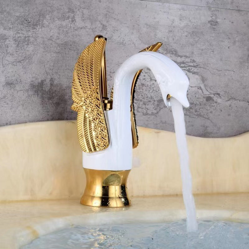 Avtoit | Full brass bathroom basin faucet hot and cold water single handle basin faucet
