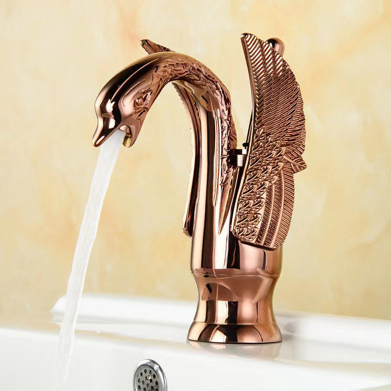 Avtoit | Full brass bathroom basin faucet hot and cold water single handle basin faucet