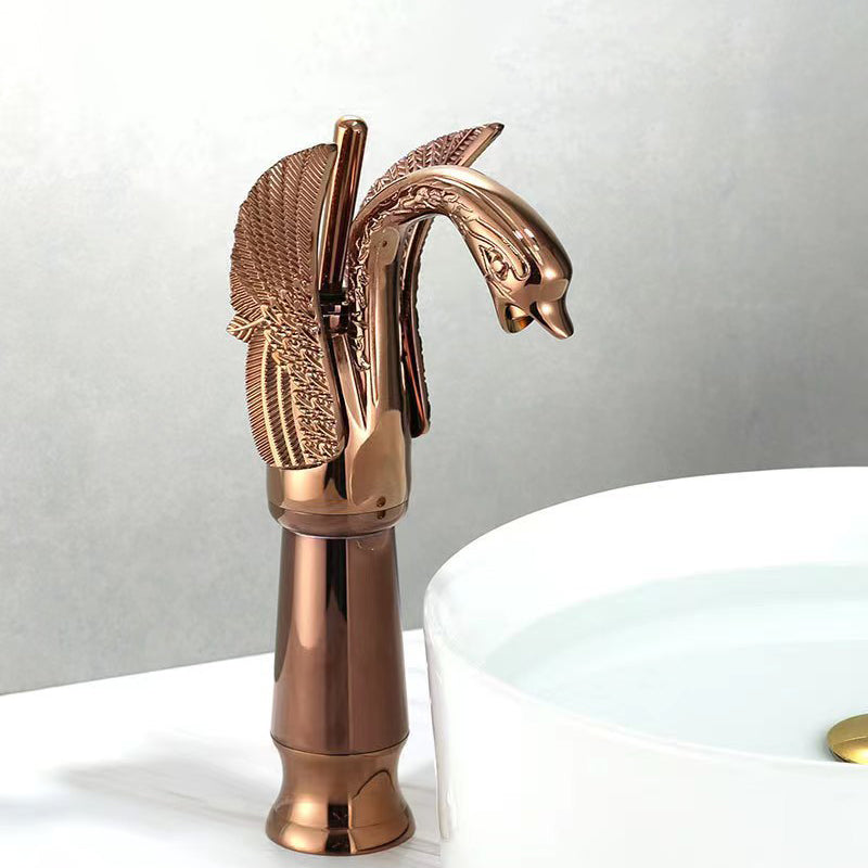 Avtoit | Full brass bathroom basin faucet hot and cold water single handle basin faucet