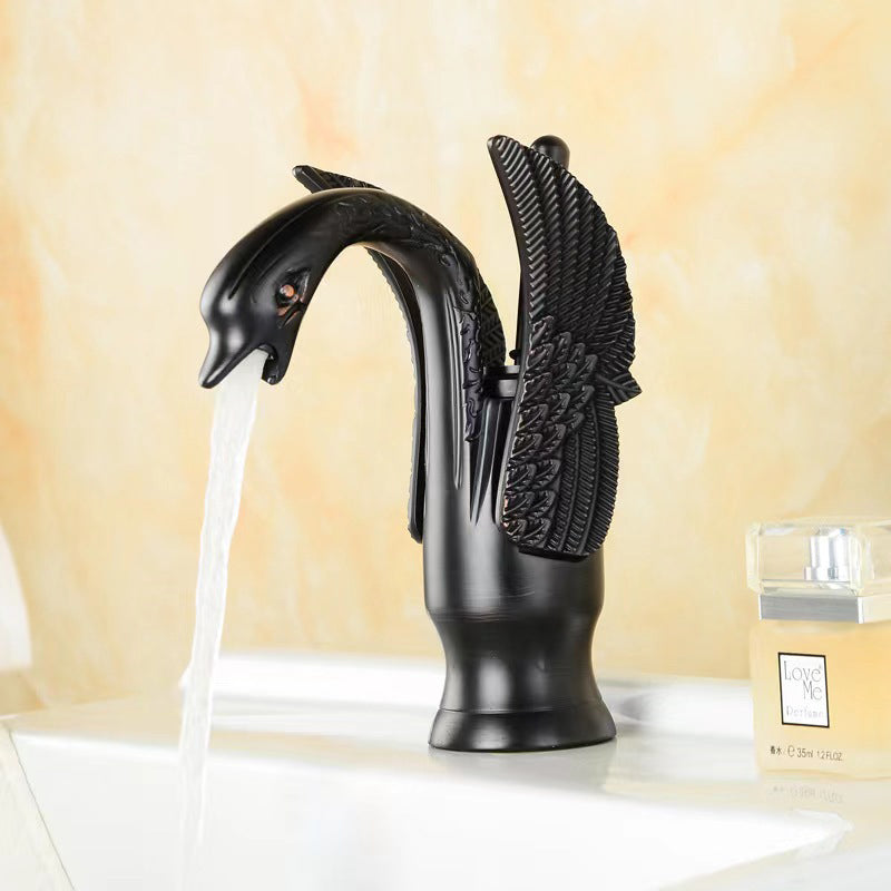 Avtoit | Full brass bathroom basin faucet hot and cold water single handle basin faucet