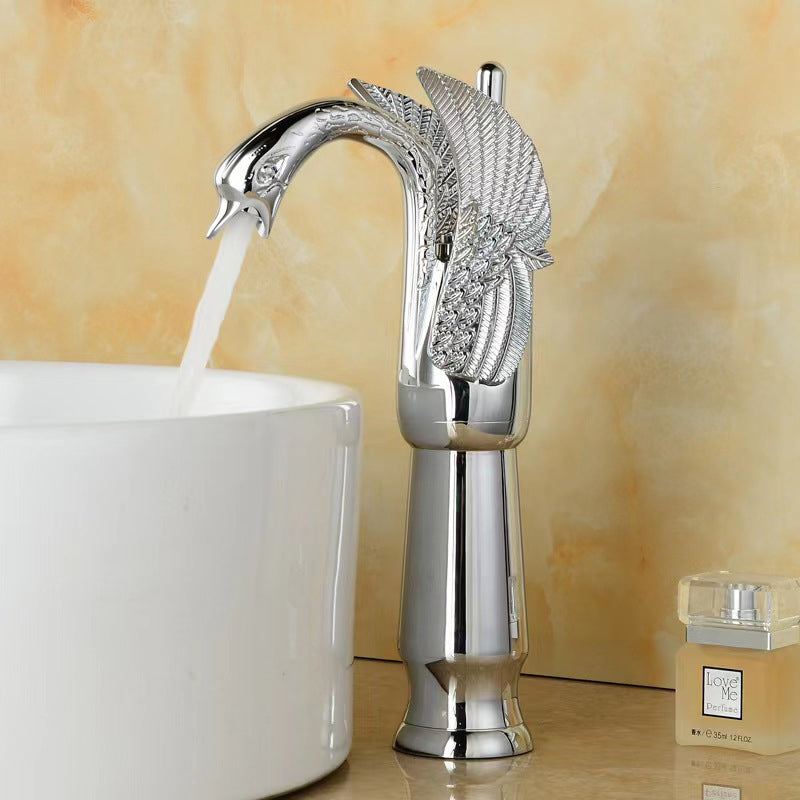 Avtoit | Full brass bathroom basin faucet hot and cold water single handle basin faucet