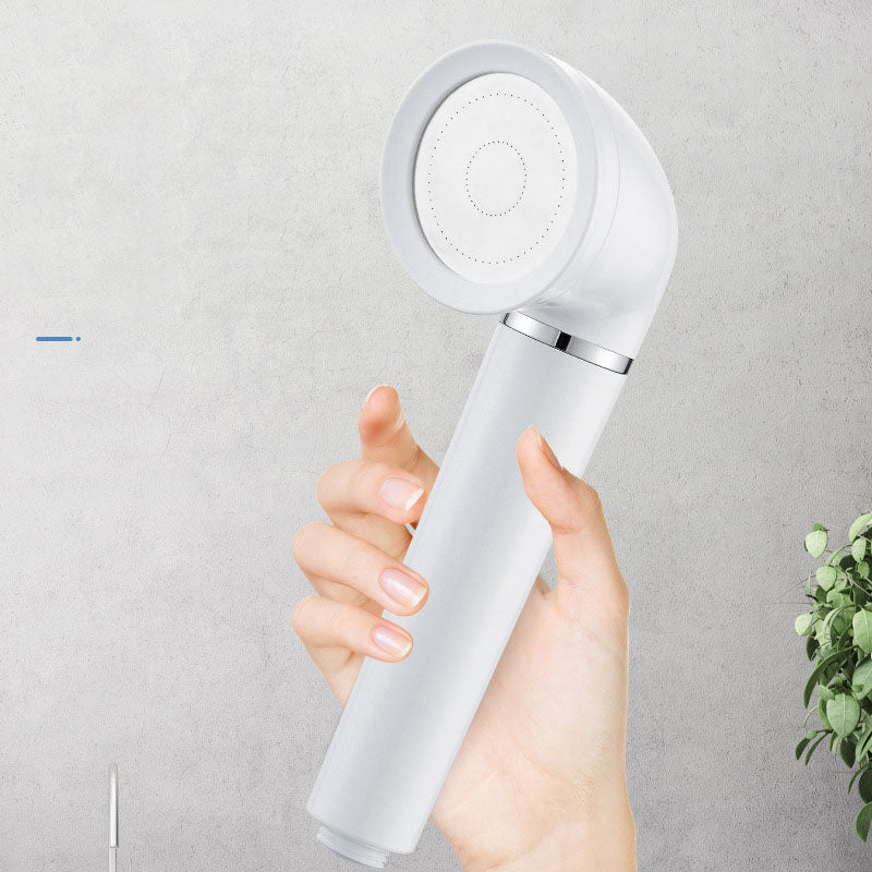 Avtoit | White round shower head plastic supercharged hand shower