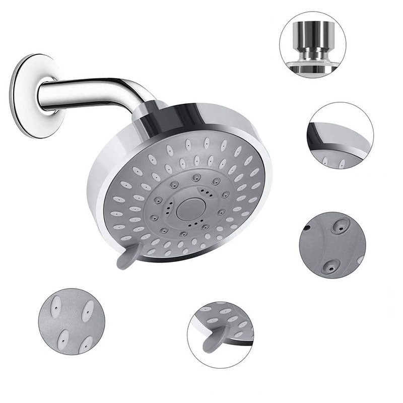 Avtoit | Modern Shower Head Self-Cleaning Standard Round Shower Heads in Silver