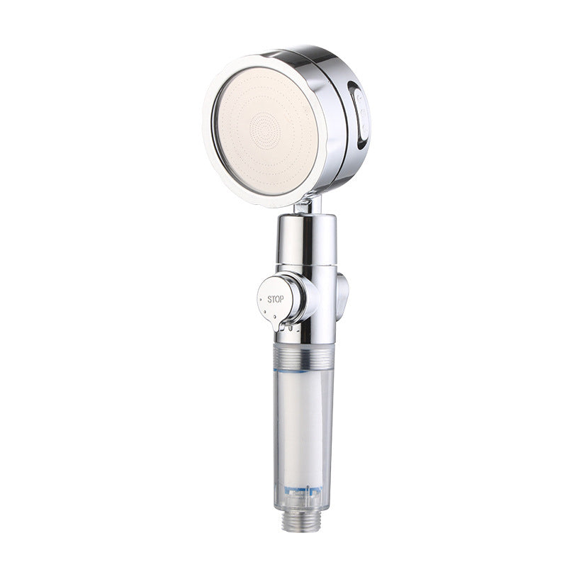 Avtoit | Adjustable Water Flow Showerhead Solid Color 3 Settings Round Handheld Shower
