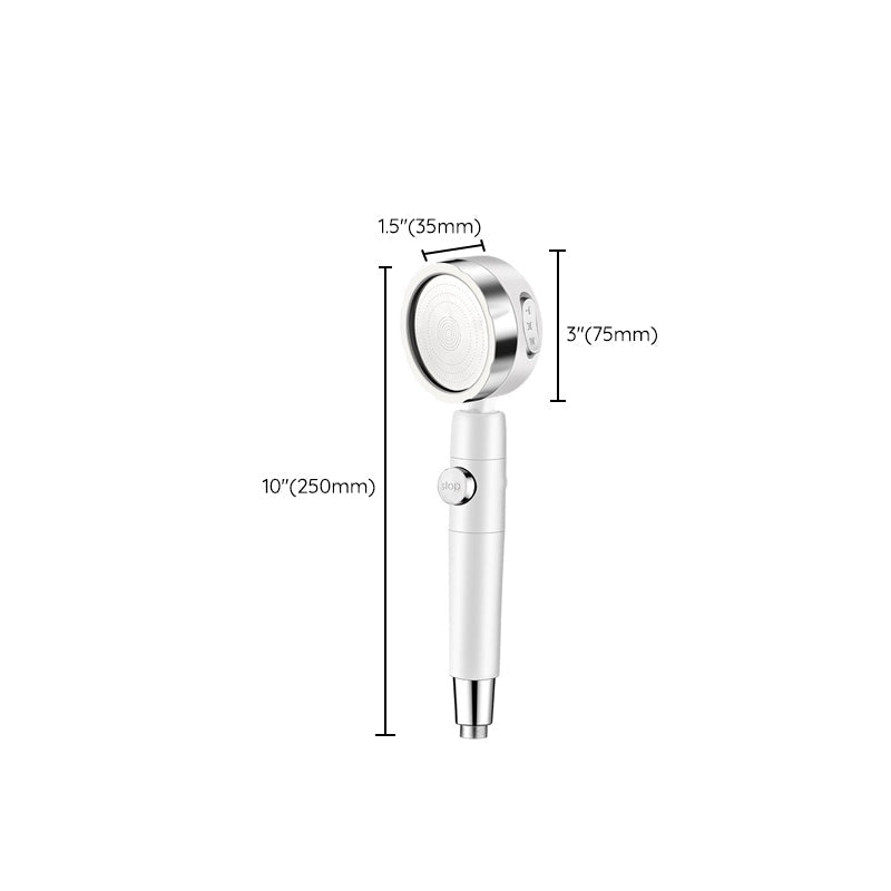 Avtoit | Adjustable Water Flow Showerhead Solid Color 3 Settings Round Handheld Shower