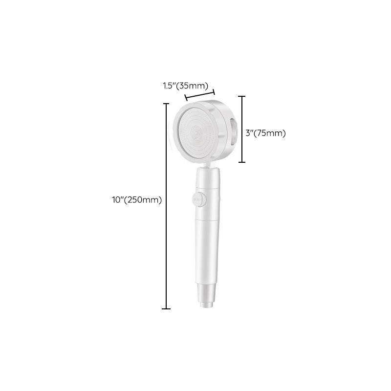 Avtoit | Adjustable Water Flow Showerhead Solid Color 3 Settings Round Handheld Shower