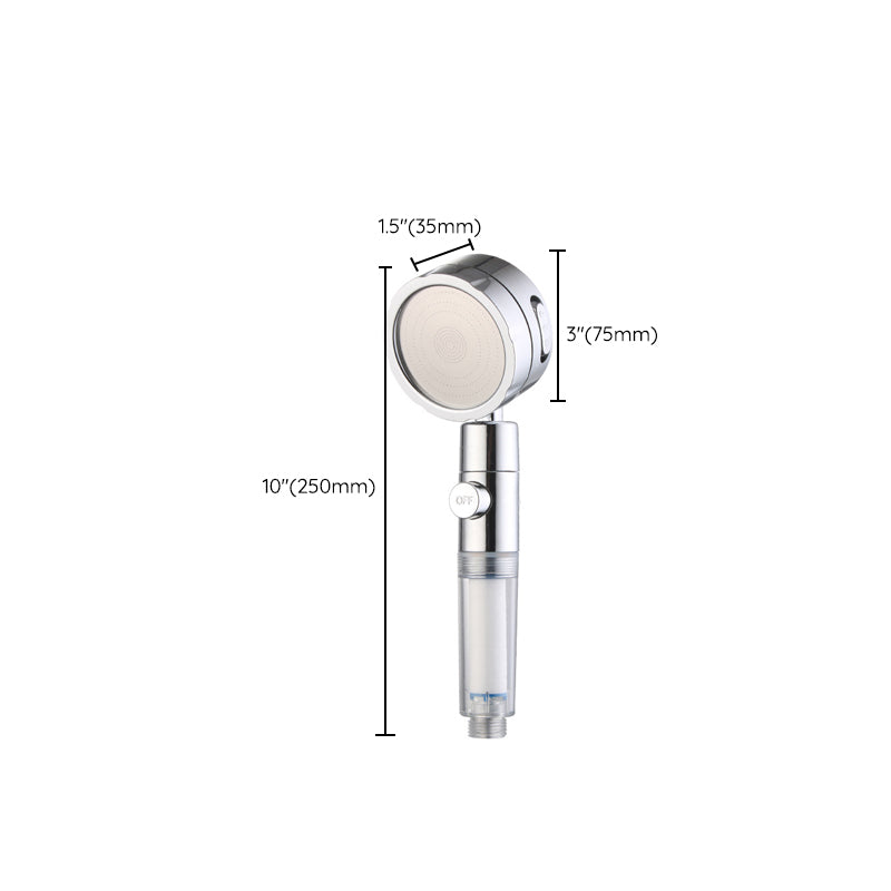 Avtoit | Adjustable Water Flow Showerhead Solid Color 3 Settings Round Handheld Shower