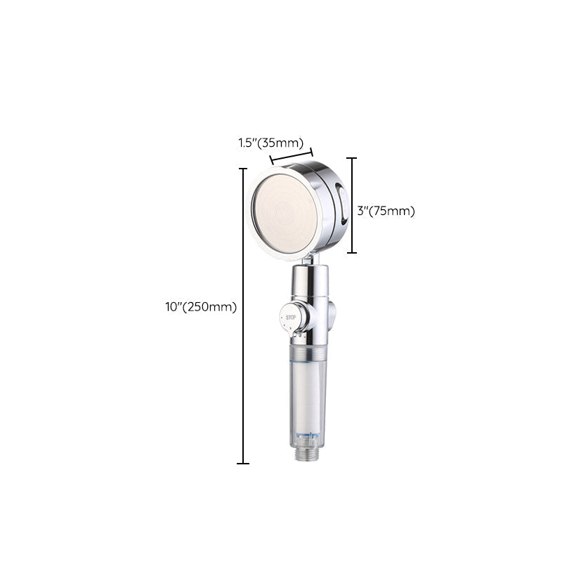 Avtoit | Adjustable Water Flow Showerhead Solid Color 3 Settings Round Handheld Shower