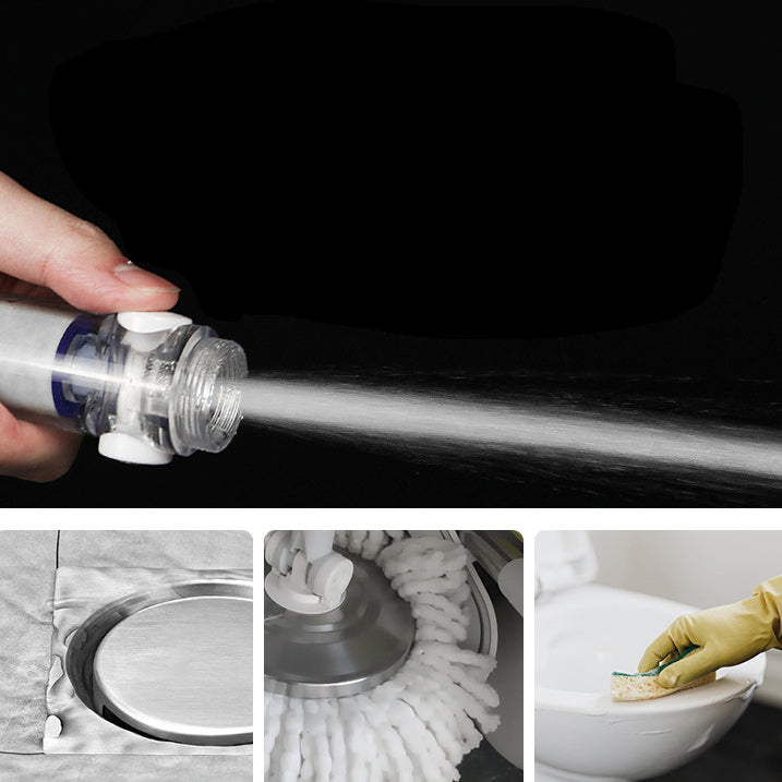 Avtoit | Silver Hand Shower Standard Round Showerhead Combo