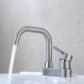 Avtoit | 304 stainless steel center faucet bathroom single handle hot and cold sink faucet
