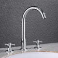 Avtoit | Goose Neck Bathroom Sink Faucet 2 Handles Hot and Cold Water Sink Faucet with Drain