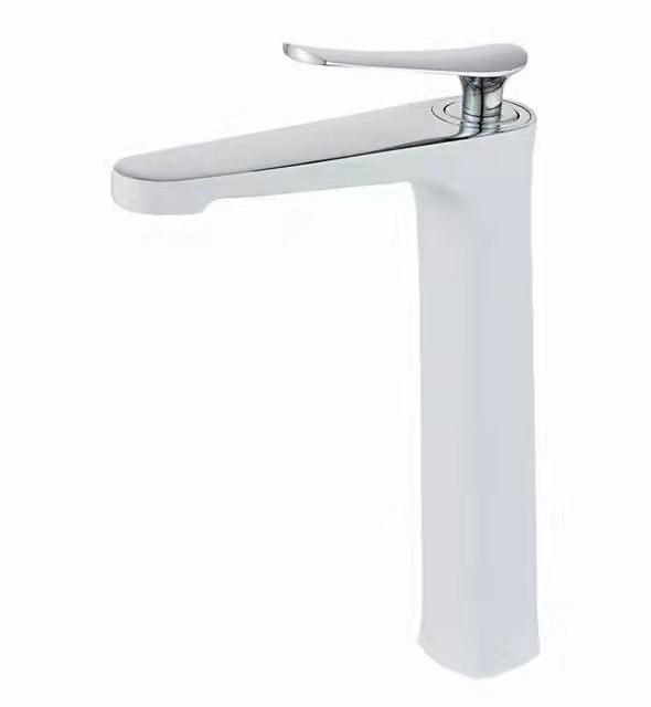 Avtoit | 1 Handle Solid Copper Bathroom Sink Faucet Nordic Modern Vanity Faucet with Drain