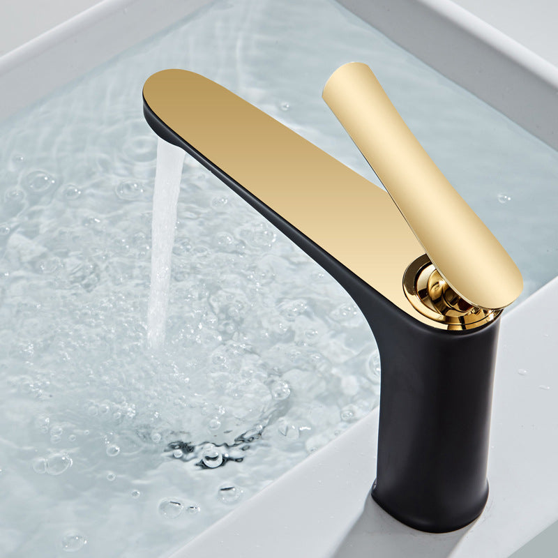Avtoit | 1 Handle Solid Copper Bathroom Sink Faucet Nordic Modern Vanity Faucet with Drain