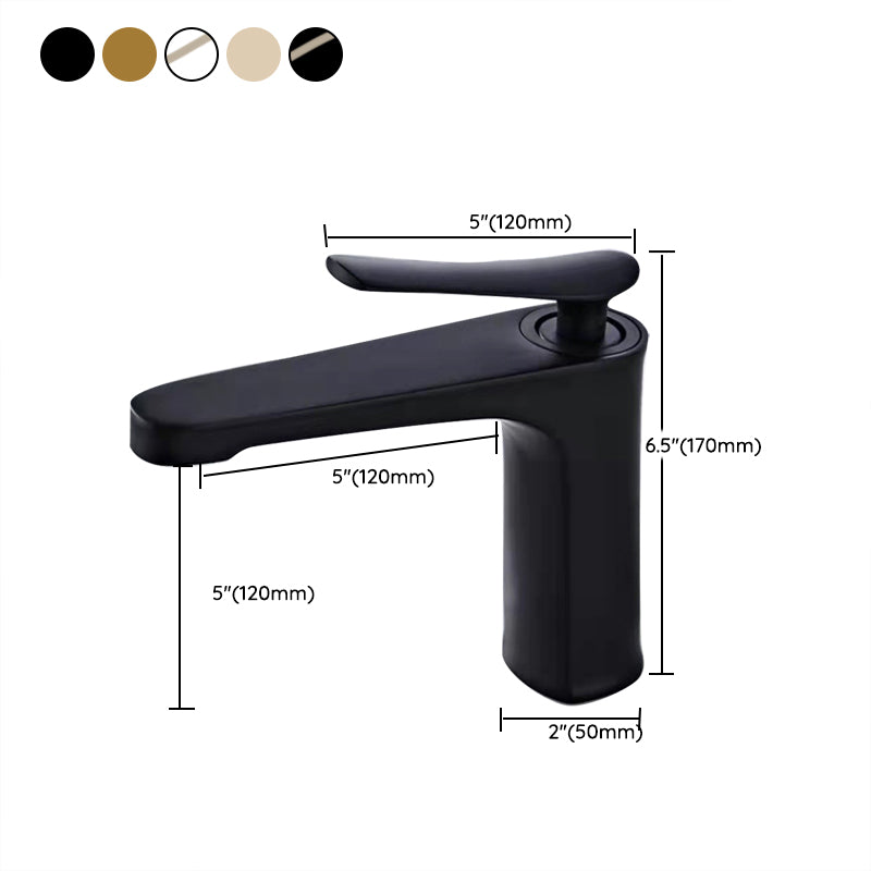 Avtoit | 1 Handle Solid Copper Bathroom Sink Faucet Nordic Modern Vanity Faucet with Drain