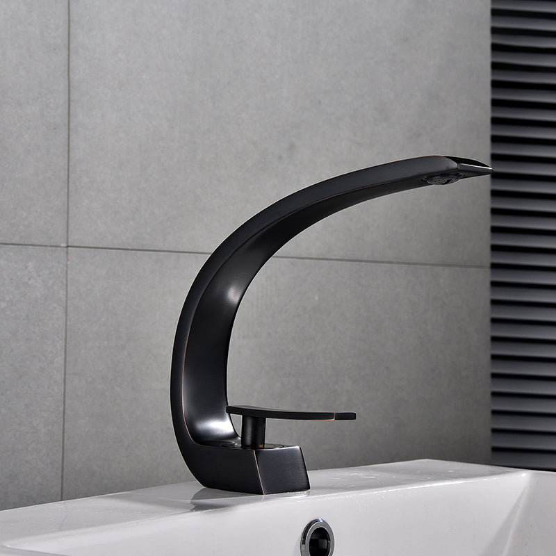 Avtoit | Waterfall Spout Widespread Faucet Modern Lever Handles Faucet