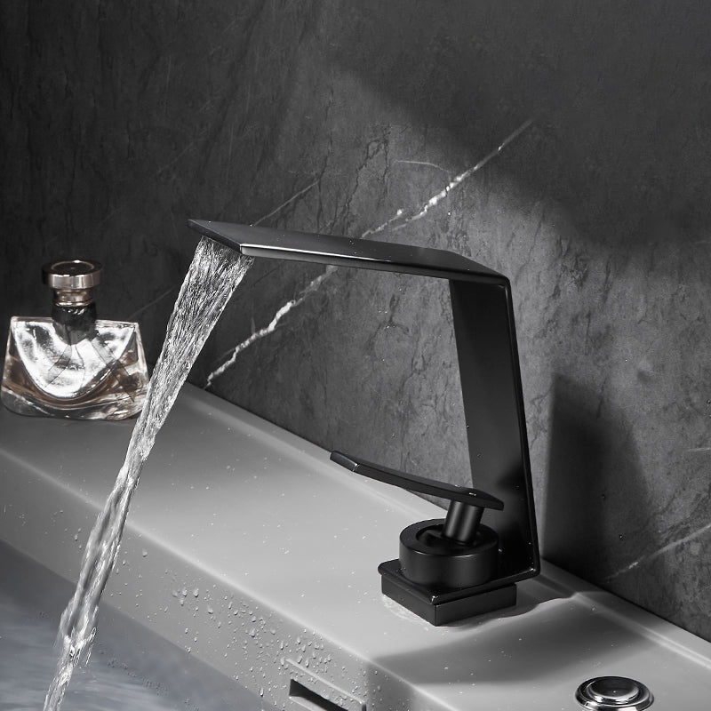 Avtoit | Metal Waterfall Spout Sink Faucet Lever Handles Vessel Sink Faucet