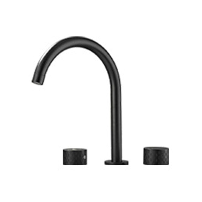 Avtoit | Double Handle Tub Spout Deck Mounted High Arc Brass Modern Roman Tub Spout