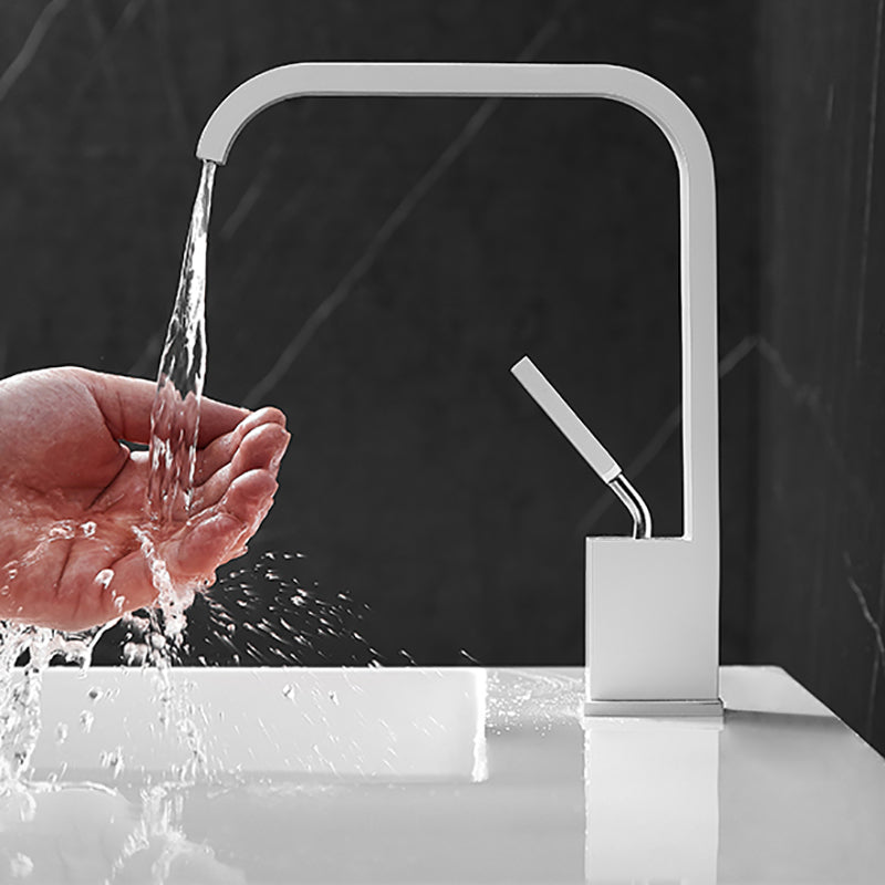 Avtoit | Waterfall Spout Widespread Sink Faucet Modern Metal Widespread Sink Faucet