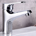 Avtoit | Modern Brass Bathroom Sink Faucet Round Lever Handles Sink Faucet