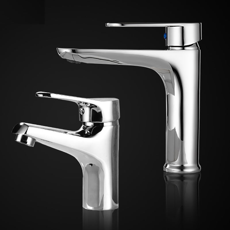 Avtoit | Modern Brass Bathroom Sink Faucet Round Lever Handles Sink Faucet