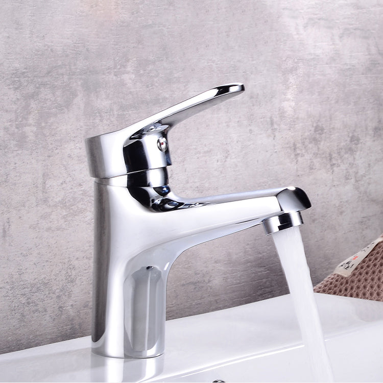 Avtoit | Modern Brass Bathroom Sink Faucet Round Lever Handles Sink Faucet