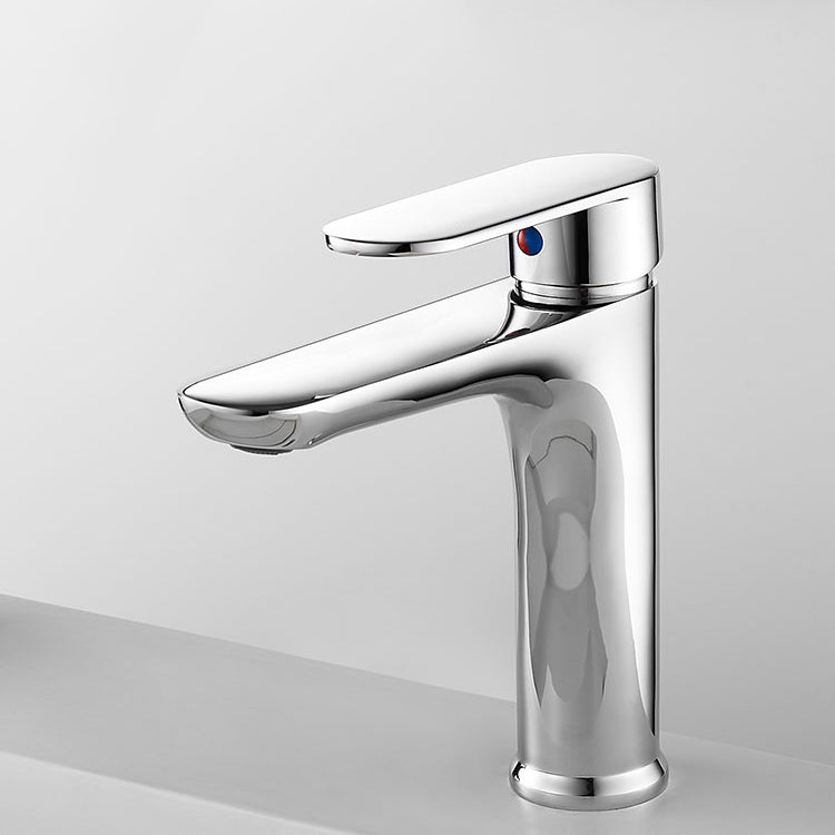 Avtoit | Modern Brass Bathroom Sink Faucet Round Lever Handles Sink Faucet