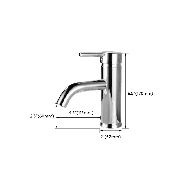Avtoit | Modern Brass Bathroom Sink Faucet Round Lever Handles Sink Faucet