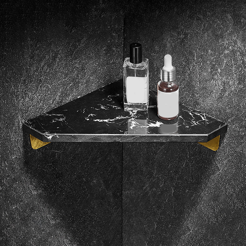 Aluminum Bathroom Corner Shelf with 31 × 21 cm Surface and 4 cm Height