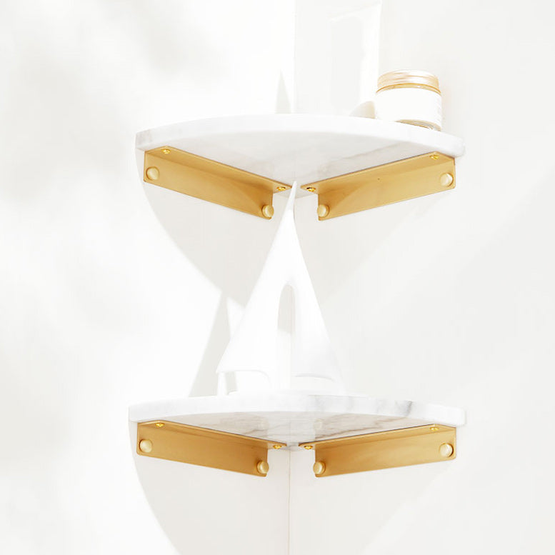 Avtoit | marble bathroom shelf brass bathroom accessory