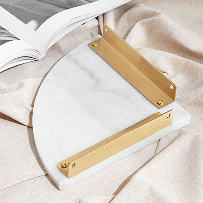 Avtoit | marble bathroom shelf brass bathroom accessory