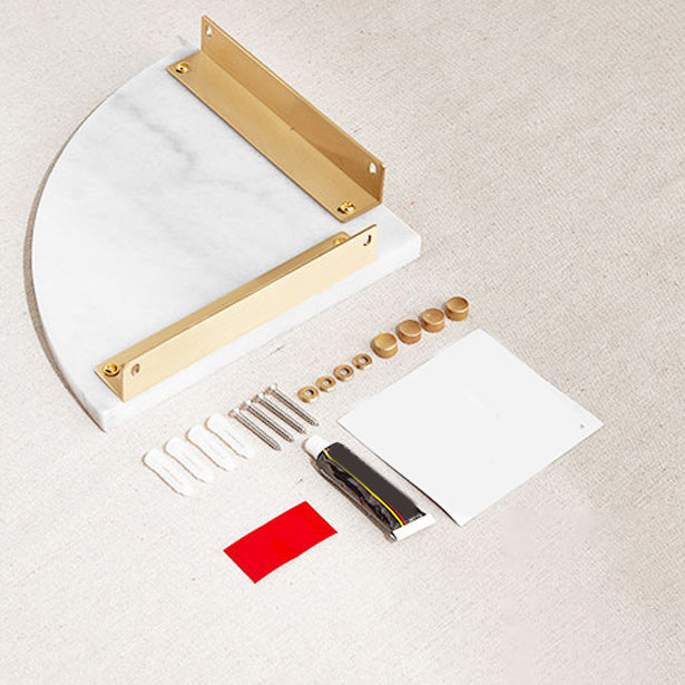Avtoit | marble bathroom shelf brass bathroom accessory
