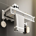 Avtoit | Modern style bathroom accessory set with bath shelf/towel holder/toilet brush in white