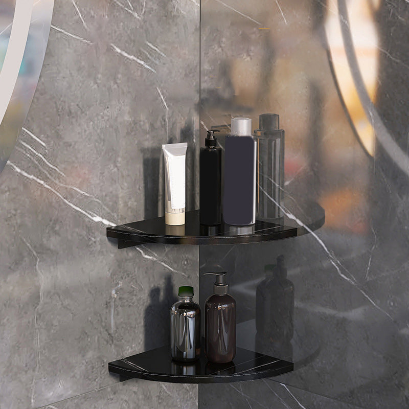 Avtoit | 3-piece modern bathroom accessory set marble and metal bathroom shelf
