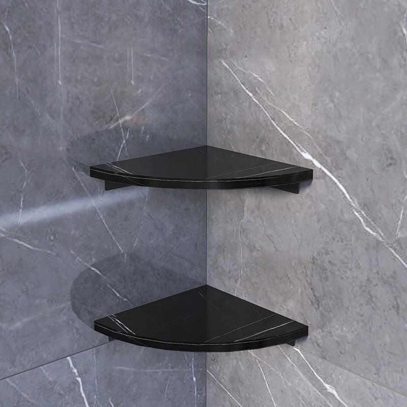 Avtoit | 3-piece modern bathroom accessory set marble and metal bathroom shelf