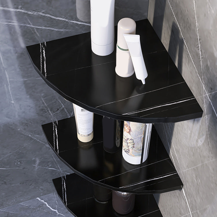 Avtoit | 3-piece modern bathroom accessory set marble and metal bathroom shelf